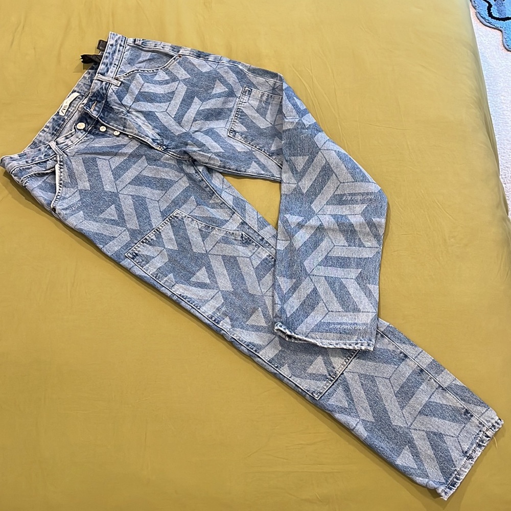 Zara Laser etched Denim